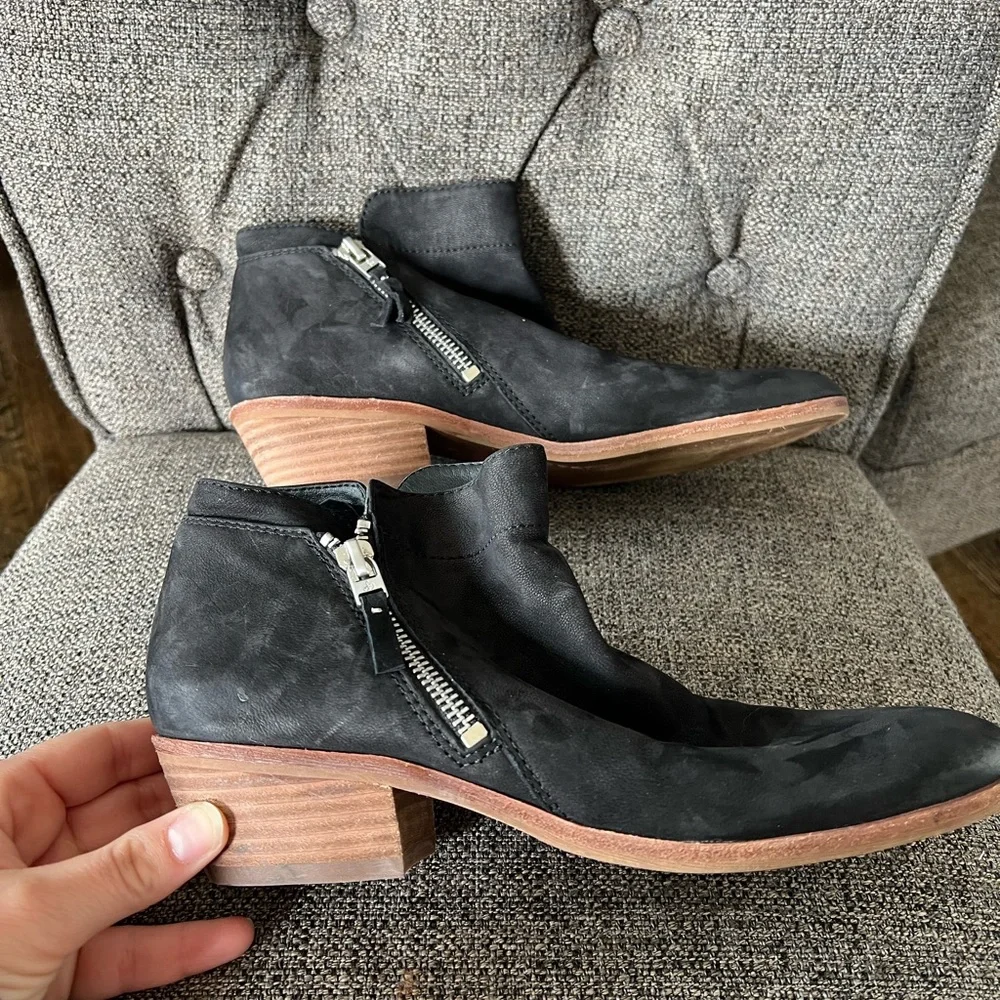 Sam Edelman Packer Black Suede Bootie - Picture 1 of 6